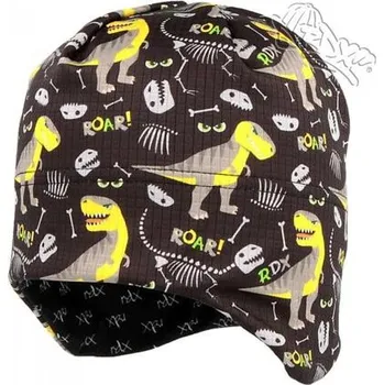 Kojenecká čepice čepice na uši Picowinter RDX dinosauři F1087P velikost 48-50