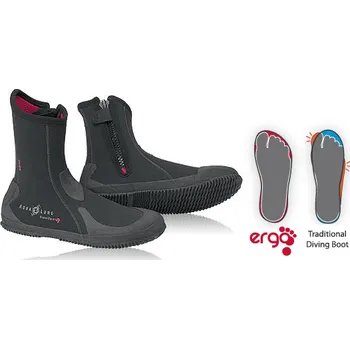 Neoprenové boty Neoprenové boty Aqualung SUPERZIP ERGO, 6.5 mm, černá Velikost: 51 BS148010651