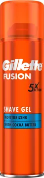 Gillette Fusion5 Moisturizing gel na holení s kakaovým máslem 200 ml