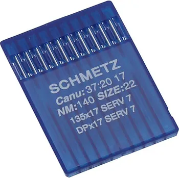 Strojové jehly pro průmyslové šicí stroje Schmetz 135X17 SERV 7 140