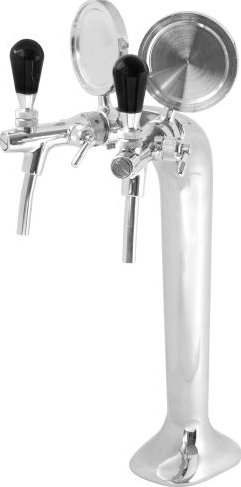 Stojan KOBRA 2 x kohout chrom (výčepní zařízení a technika LINDR)