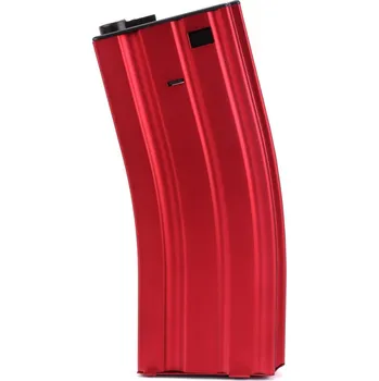 E&C Kovový zásobník pro M4 na 300 ran - červený