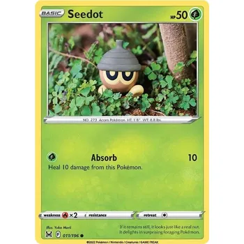 Karetní hra Seedot 011/196 - Lost Origin Typ karty: Non-Holo