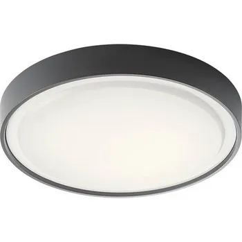 Redo 90156 PONZA exteriérové přisazené stropní svítidlo SMD LED 18W | 1944/1116lm | 3000K | IP65 - antracit + sada - Trio LED žárovka 2x10W | E27 | 3000K | 806lm