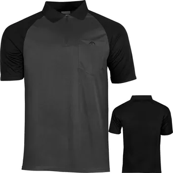 Pánské tričko Mission Tričko Exos FX Dart Shirt s límečkem Black/Grey Velikost: S