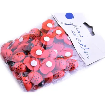 Berušky 25mm červené -40 ks