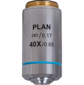 Hvězdářský dalekohled Rovinný achromatický objektiv s korekcí na nekonečno Levenhuk MED 40x