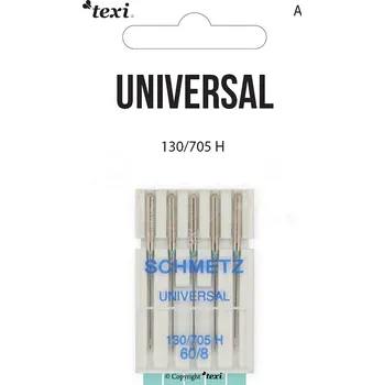 Nástroj na niť a příze Univerzální jehly TEXI UNIVERSAL 130/705 H 5x60