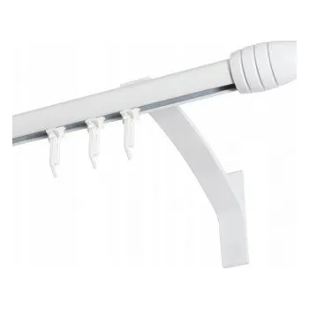 Jednoduchá garnýž hl. profil BÍLÁ koncovka Pocisk Frez