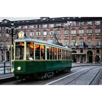 Fototapeta DIMEX | Vliesová fototapeta Piazza Castello MS-5-2897 | 375 x 250 cm | zelená, hnědá, šedá + Vliesová fototapeta na stěnu DIMEX Piazza Castello MS52897 v rozměru 375 x 250 cm + lepidlo zdarma