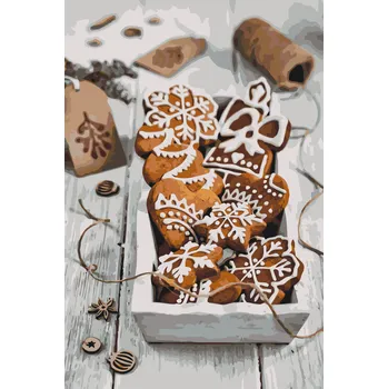 Vymalujsisam Medové perníčky 40x60cm Pouze srolované plátno