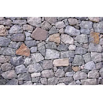 Fototapeta DIMEX | Vliesová fototapeta Přírodní kamenná zeď MS-5-2353 | 375 x 250 cm| hnědá, šedá + Vliesová fototapeta na stěnu DIMEX Přírodní kamenná zeď MS52353 v rozměru 375 x 250 cm + lepidlo zdarma