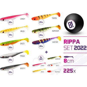 Umělá nástraha Sada nástrah BOMB Rippa barvy 2022 8cm / 225ks