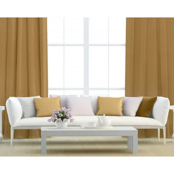 Dekorační látka Blackout světle hnědá bez obšití 150