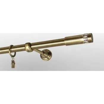 Garnýž Kovová garnýž Antik Ø 16 mm - Cylinder crystal