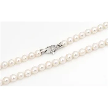 Náhrdelník Luxusní stříbrný perlový náhrdelník STNAH0129F + dárek zdarma