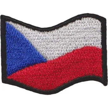 Nášivka NAVYS Nášivka vlajka Česká republika vlající barevná A-30 Varianta: na přišití