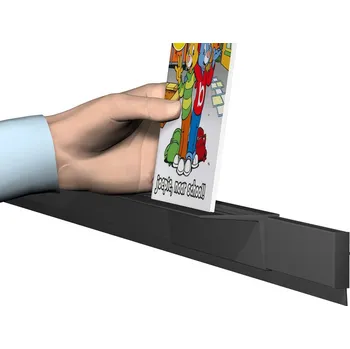 Drátěná police Artiteq Odkládací polička pro lišty Info Rail, černá