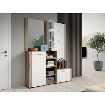 Předsíňová stěna Předsíňová stěna Prato 7 - dub artisan/bílá