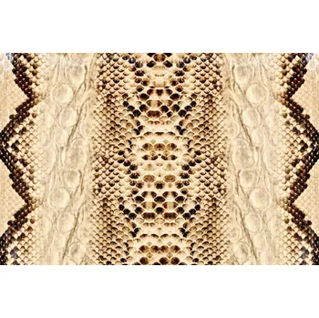 DIMEX | Vliesová fototapeta Kůže hada MS-5-2582 | 375 x 250 cm | béžová, černá, hnědá + Vliesová fototapeta na stěnu DIMEX Kůže hada MS52582 v rozměru 375 x 250 cm + lepidlo zdarma