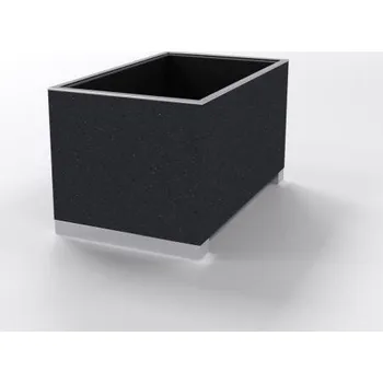 Květináč Venkovní květináč Black - Borovice, Černá komaxit ( RAL 9005 )