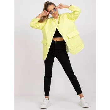 Přechodová bunda s kapsami Rue Paris žlutá EU velikost: L/XL
