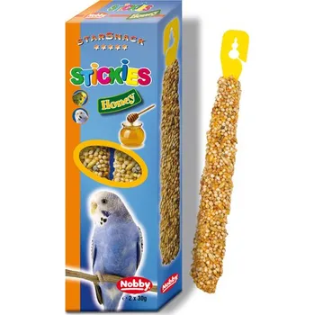 Krmivo pro ptáka Nobby StarSnack závěsné tyčinky s medem pro papoušky 2x30g