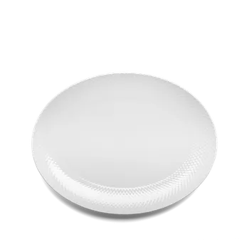 Talíř Porcelánový oválný talíř Rhombe 35x26,5 cm