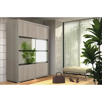 Šatní skříň Šatní skříň A9 (rozdílné barvy), výška 215 cm, šířka 200 cm