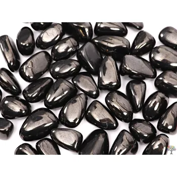 Přírodní kámen Magieprirody.cz Tromlovaný kámen Gagát XL velikost 30 - 40 mm - Španělsko #382 Množství: 100g