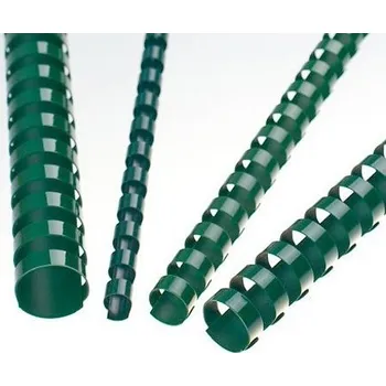 Vázací hřbet Kroužkový hřbet plastový 12 - zelený ( 1 ks) - KUSOVÝ PRODEJ