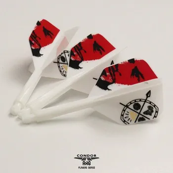 Příslušenství pro šipky Letky CONDOR AXE Standard Devon Petersen Inspiration3 White Long