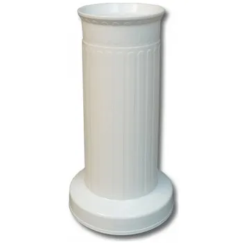 Smuteční dekorace Nohel Garden Sloup hřbitovní váza 12 x 22 cm bílá