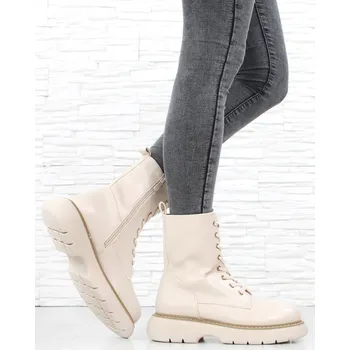 Dámská zimní obuv Cathay moda Béžové kotníkové boty 0126-4BE Velikost: 36