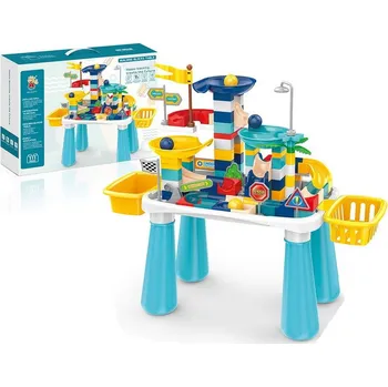 ostatní stavebnice Kostky se stolkem, kuličkodráha, 111ks, 43 x 9 x 32 cm