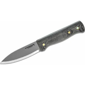 lovecký nůž Condor CTK232-4.3HCM BUSHLORE KNIFE vnější nůž 10,5 cm, Micarta, kožené pouzdro