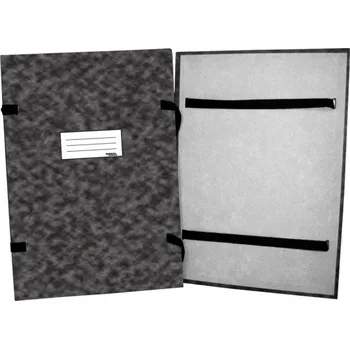 Kancelář Deska spisová A4 s tkanicí, vnitřní výlep, se štítkem, černá