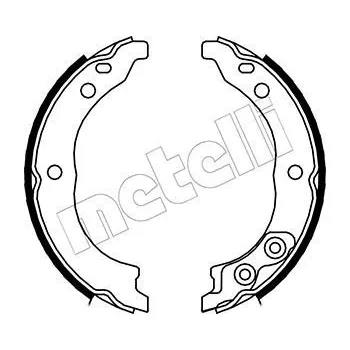 Auto-moto Sada brzdových čelistí, parkovací brzda METELLI 53-0089