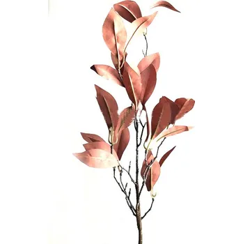 umělá květina Podzimní větvička 80 cm - oranžovo-červené listy