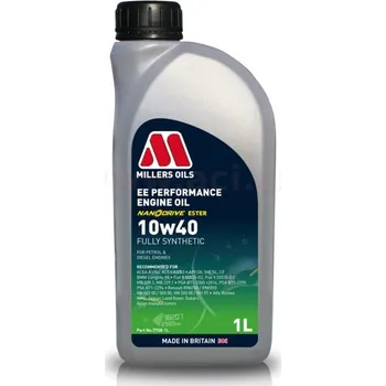 Auto-moto MILLERS OILS motorový olej plně syntetický s nanočásticemi EE Performance 10w40 1l