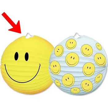 Party dekorace Lampión koule 25 cm Smajlík