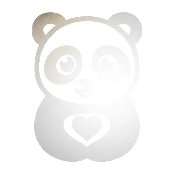 Samolepící dekorace SAMOLEPKA Panda 008 roztomilá (82 - odrazková reflexní bílá) NA AUTO, NÁLEPKA, FÓLIE, POLEP, TUNING, VLASTNÍ TEXT, TISK, AUTOSAMOLEPKY.cz, POLEPY, OBRÁZEK, LOGO, SAMOLEPKY