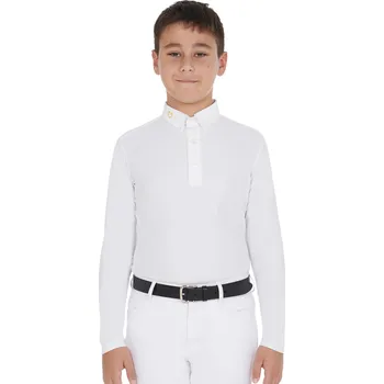 EQUESTRO Triko závodní Warm+ Equestro, chlapecké, bílé 14 let