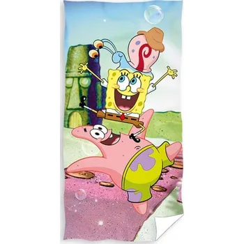 Carbotex Sponge Bob dětská osuška 70 x 140 cm, Sponge Bob a přátelé
