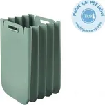 Skládací víceúčelový koš ECO PACKLY, zelený - GUZZINI (ECO PACKLY víceúčelový skládací kontejner, zelený - GUZZINI)
