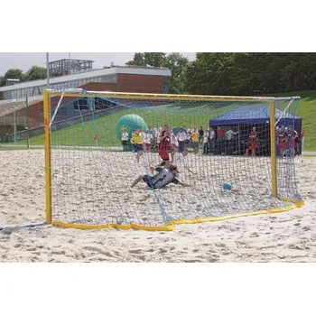 Síť k brance BERGER – HUCK Fotbalová branková síť pro beachfotbal PP 4 mm, zelená