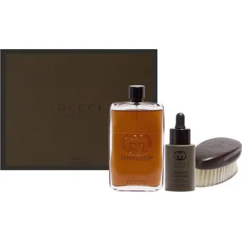 Parfém Gucci Gucci Guilty Absolute SET: Parfémovaná voda 150ml + Olej na fúzy 30ml + Kefa na fúzy Pre mužov Parfémovaná voda