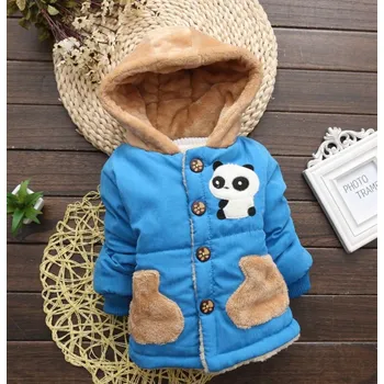 Dětská bavlněná bunda s pandou Barvy: Modrá, Velikost dítě: 4T