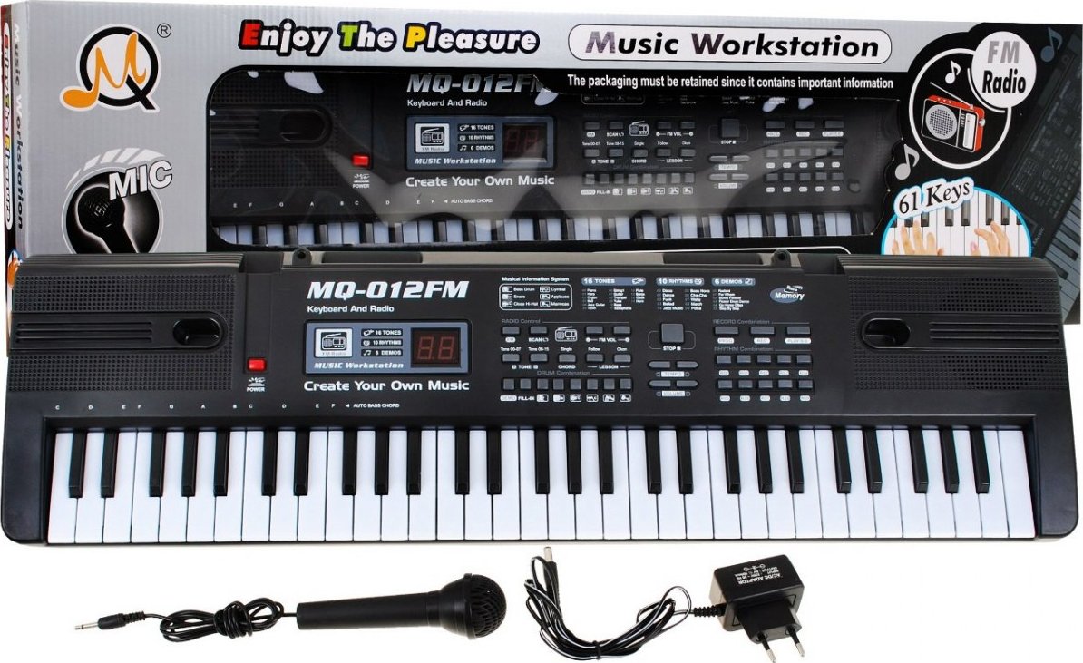 Foto Hudební Nástroj Pro Děti Keyboard Mq 012fm Mikrofon Rádio