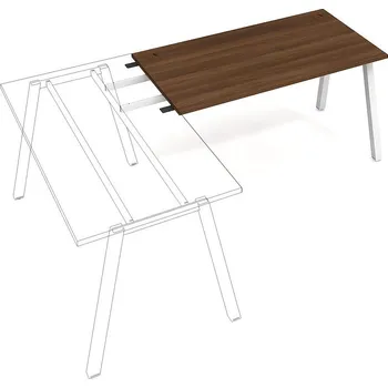 Psací stůl HOBIS US A 1400 RU stůl řetězící do úhlu